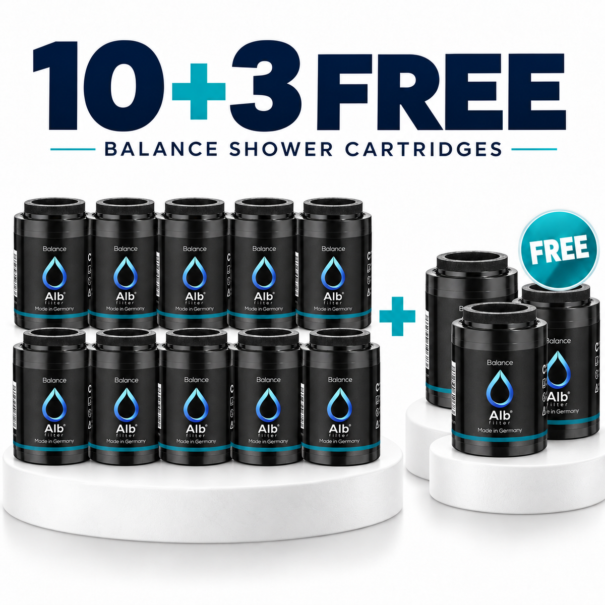 Alb Shower Filter Cartridge (Bundle of 10) Buy 10 Get 3 Free