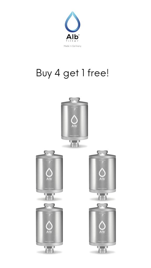 Alb Shower Filter (BUY 4 Get 1 Free) (Silver)