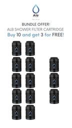 Alb Shower Filter Cartridge (Bundle of 10) Buy 10 Get 3 Free