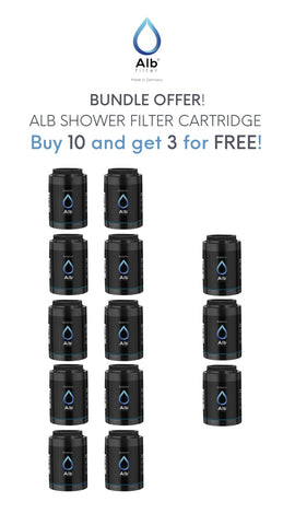 Alb Shower Filter Cartridge (Bundle of 10) Buy 10 Get 3 Free