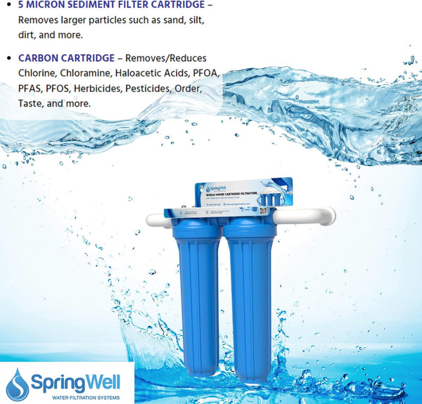 SpringWell Whole House Cartridge Water Filtration System