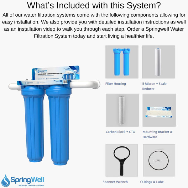 SpringWell Whole House Cartridge Water Filtration System